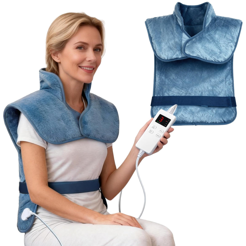LITLISFlY neck and shoulders heating pad provides full coverage warmth.