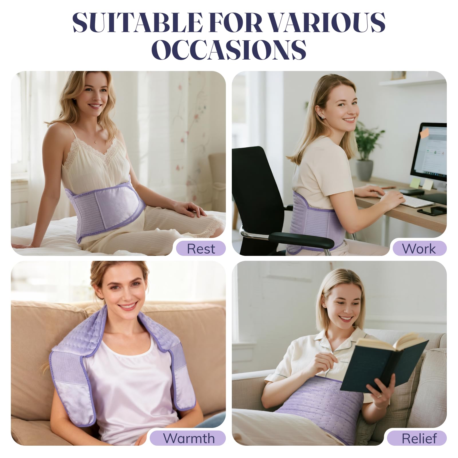 Litlisfly heating pad in an office setup provides portable warmth.