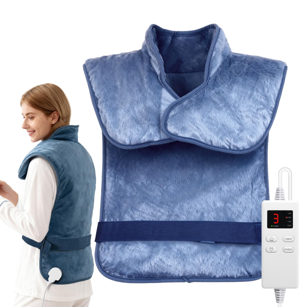 Litlisfly Recovery Heating Pad back-shoulder wrap delivers soothing warmth for post-workout relief.