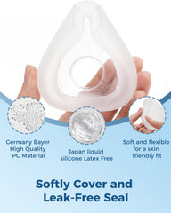 Litstone TMS Comfort cushion, latex-free silicone, cushions softly for restful sleep.