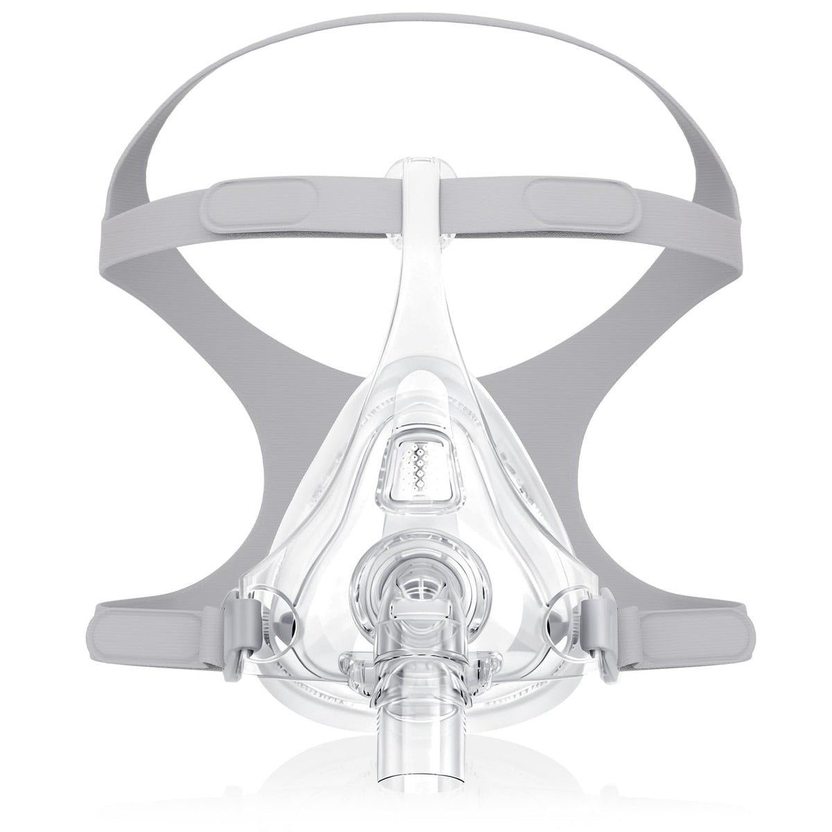 Litstone TMS Comfort Series full-face CPAP mask on face with secure fit for side sleepers