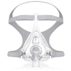 Litstone TMS Comfort Series full-face CPAP mask on face with secure fit for side sleepers