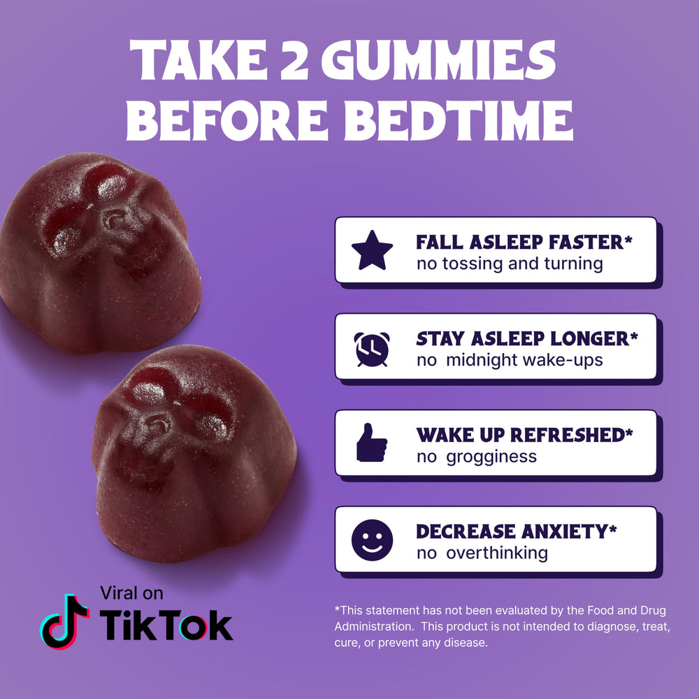 Bottle label highlights vegan, USA-made Deep Sleep Gummies.