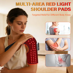 Liufige shoulder wrap front view highlighting ergonomic fit.