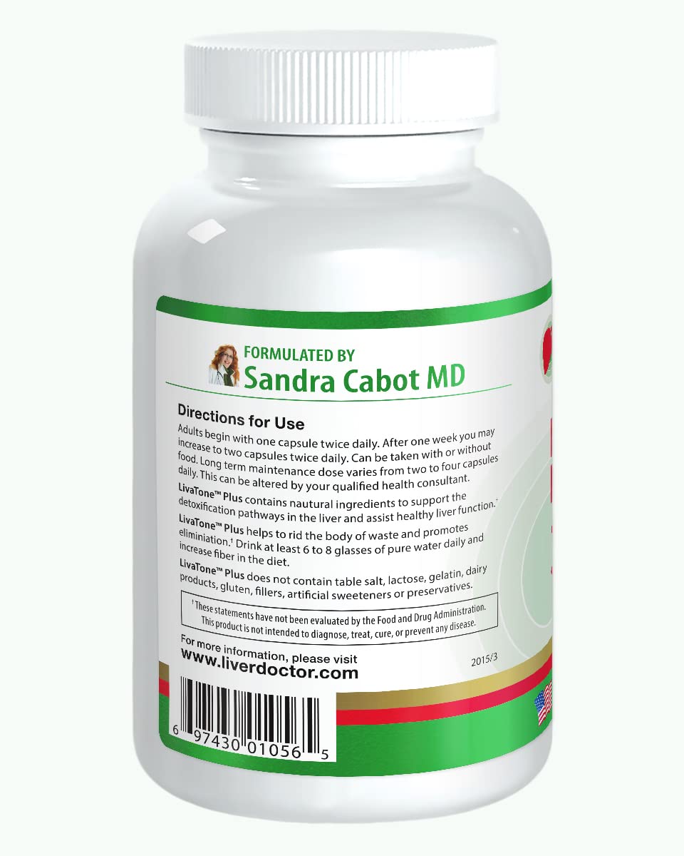 Livatone Plus capsules close-up for easy daily liver support.