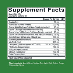 Chlorella detail emphasizes nutrient-dense greens in the Beyond Greens blend