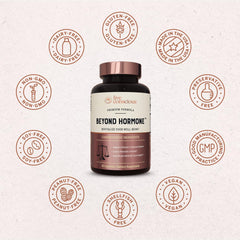Live Conscious Beyond Hormone berberine and DIM ingredients close-up.