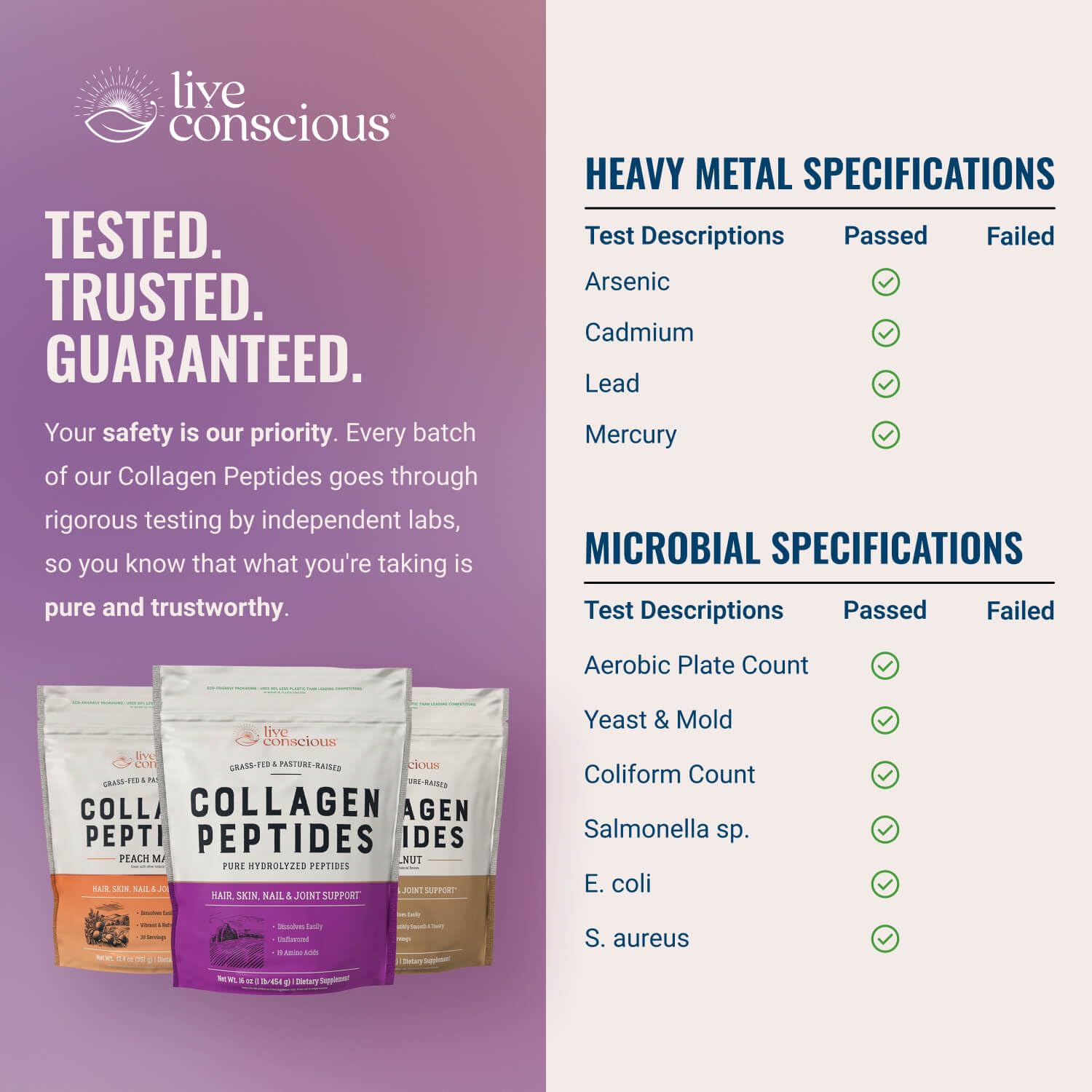 Live Conscious Collagen Peptides pantry storage scene