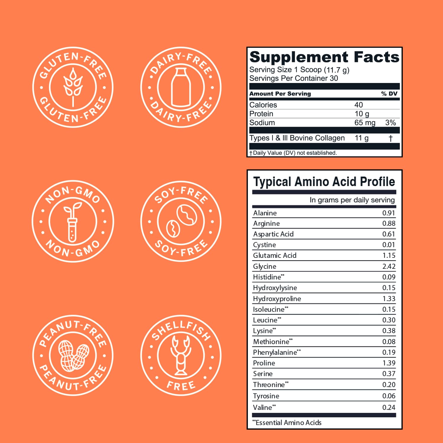 Shaker bottle with peach mango collagen, ready to blend into a drink