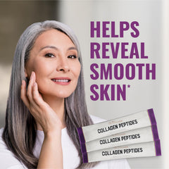 Live Conscious Collagen Peptides shake in glass for versatile beverages.