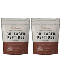 Live Conscious collagen powder chocolate packaging shows premium grass-fed formula for daily use