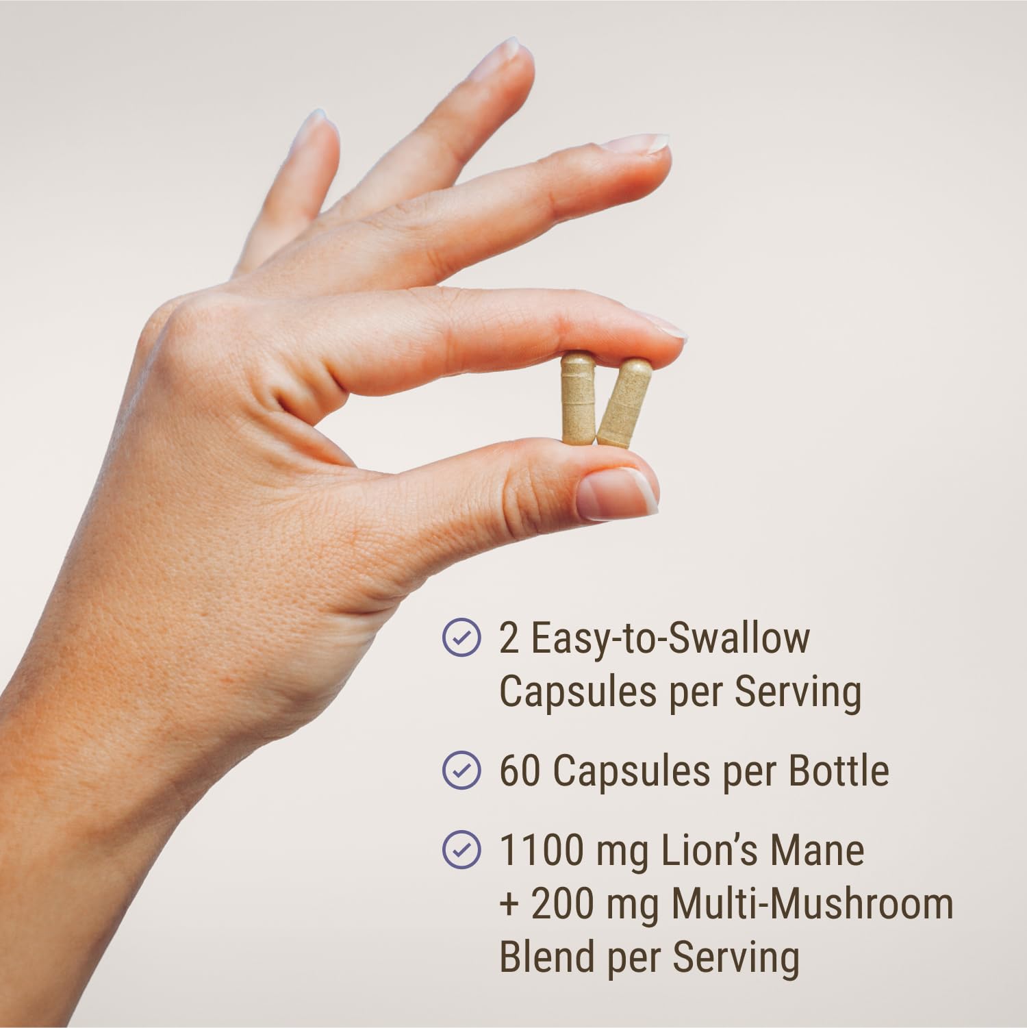 Live Conscious focus support capsules close-up suggesting clearer focus during busy days
