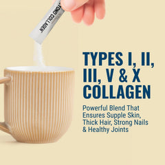 Live Conscious hair skin nails support from collagen.