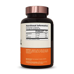 Live Conscious MagWell bottle-back-label explains bioavailable magnesium with zinc and D3.
