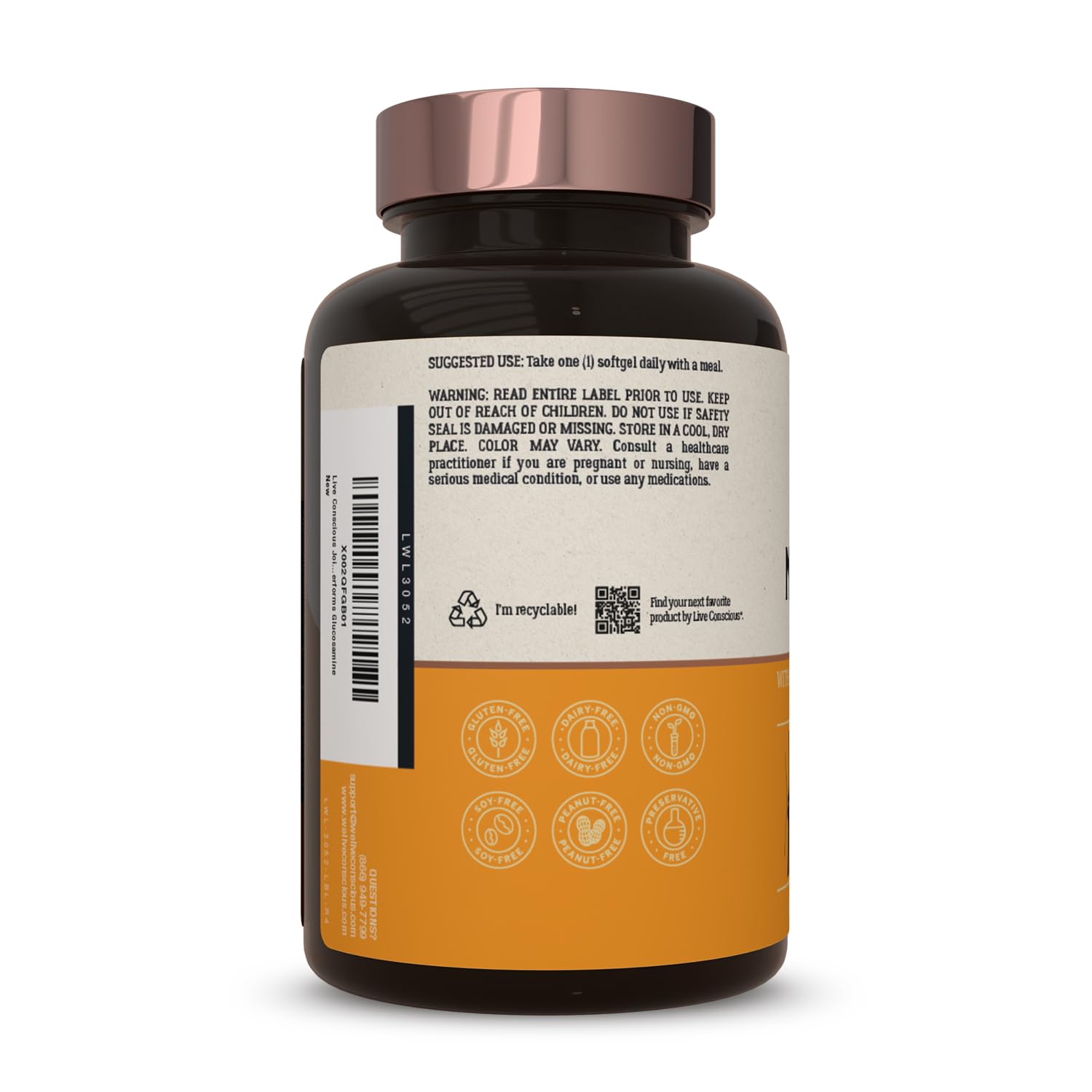 MoveWell Plus astaxanthin and hyaluronic acid capsules close-up