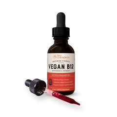 Live Conscious B12 bottle ready for on-the-go daily use.