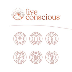 Live Conscious vegan B12 drops dispense from dropper with ease.