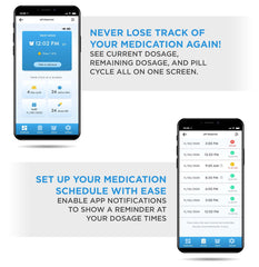 Live Fine 28-day capacity keeps pills organized with fewer refills.