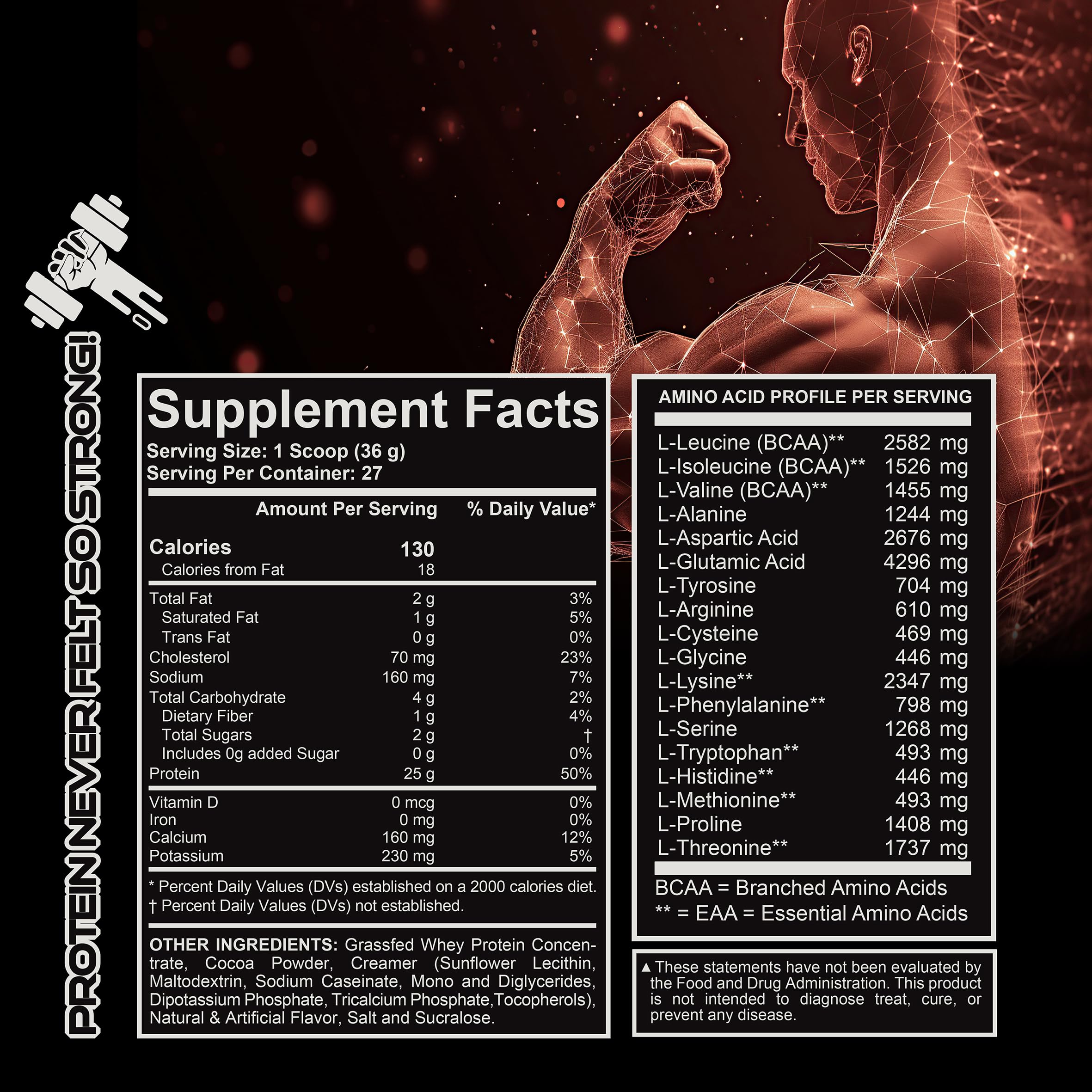 LIVE LGNDRY LABS chocolate whey protein scoop for post-workout fueling