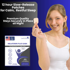 Live To Shine melatonin patch made in USA label signals quality and safety.