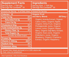 Live Ultimate Ultimate C powder being stirred into a glass for easy daily nutrition