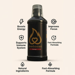 LIVEBOOST wellness formula bottle highlights immune-support nutrients.
