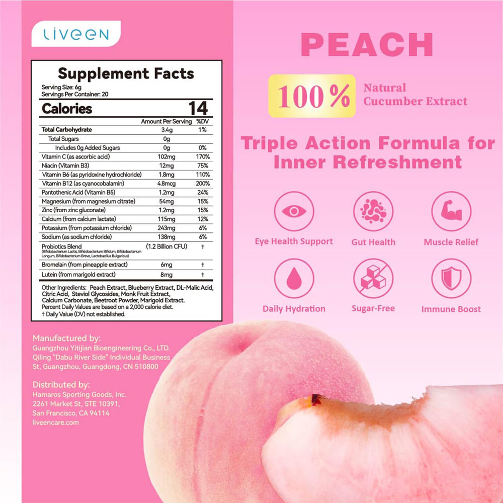 Liveen Rebound100 includes vitamins B and C for daily energy.