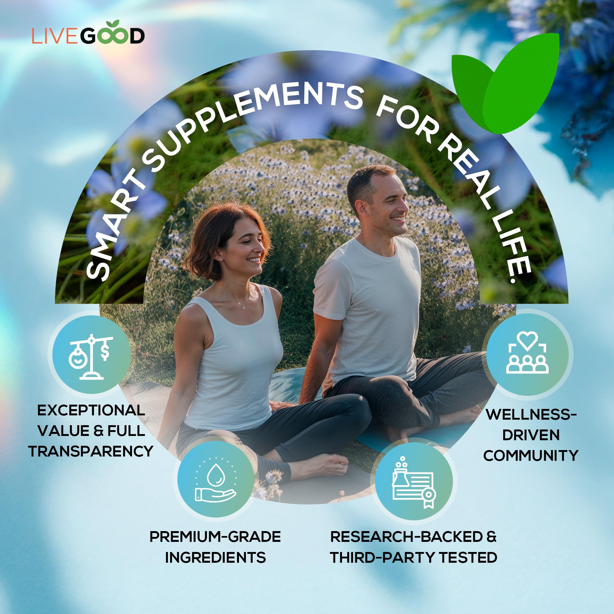 Two capsules per day offer convenient 30-day supply with LiveGood.