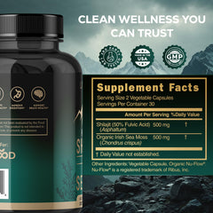 LIVEGOOD Fulvic acid mineral blend capsules promoting overall wellness.
