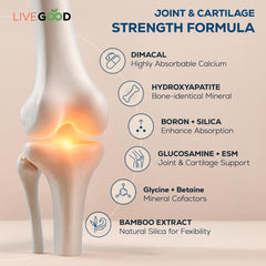 LiveGood Osteo Complete label view communicates premium quality and value