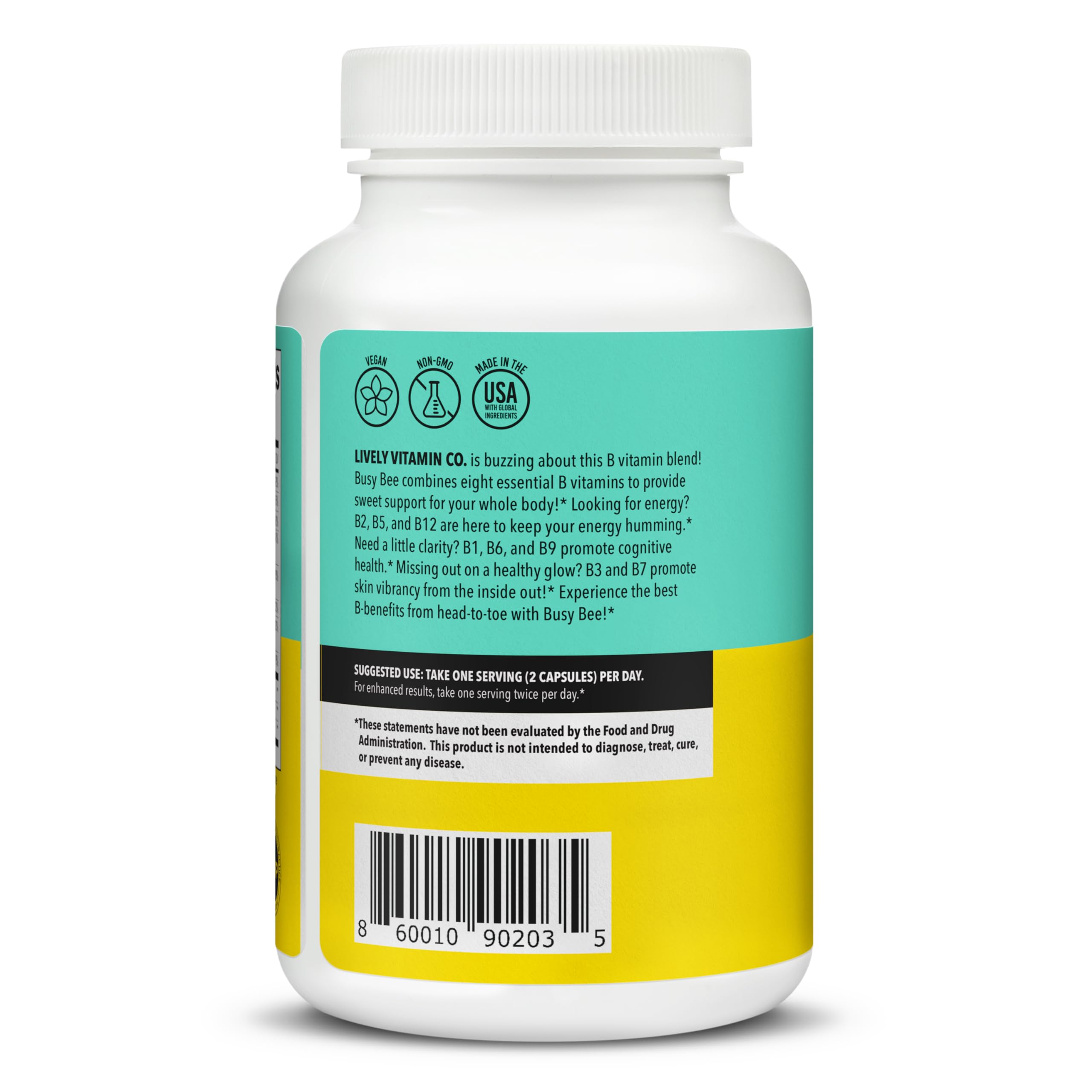 LIVELY VITAMIN CO Busy Bee capsules close-up highlight quality and form