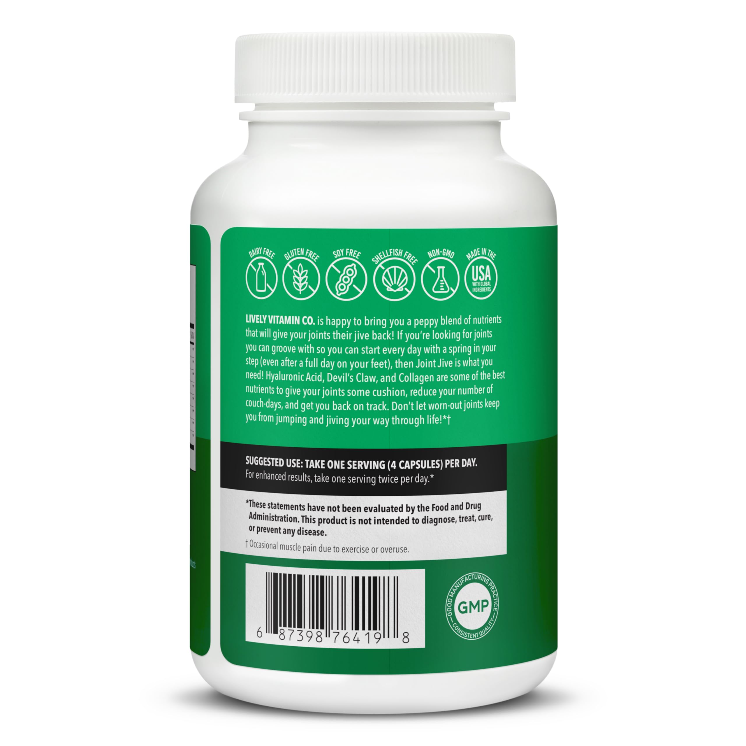 Joint Jive capsules ready to take, supporting cartilage health and mobility.
