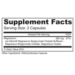 Label of Lively Vitamin Co Magnesium Ease showing gluten-free, dairy-free, soy-free ingredients.
