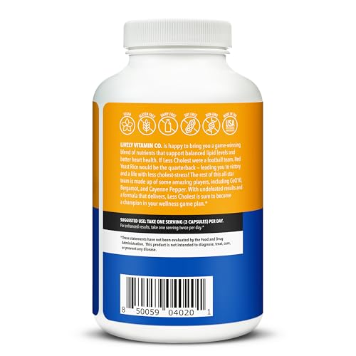 Red yeast rice and natural extracts blend in Less Cholest