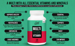 Lively Vitamin Co serving scoop beside bottle for convenient daily nutrition.