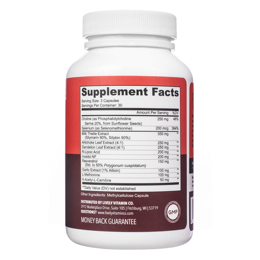 Viva La Liver capsules closeup showing antioxidant liver support