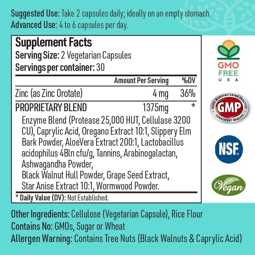 Liver Medic Candida Complex label with probiotic bottle and capsules