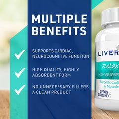 Liver Medic Relaxity mg capsules pour-friendly opening for quick intake