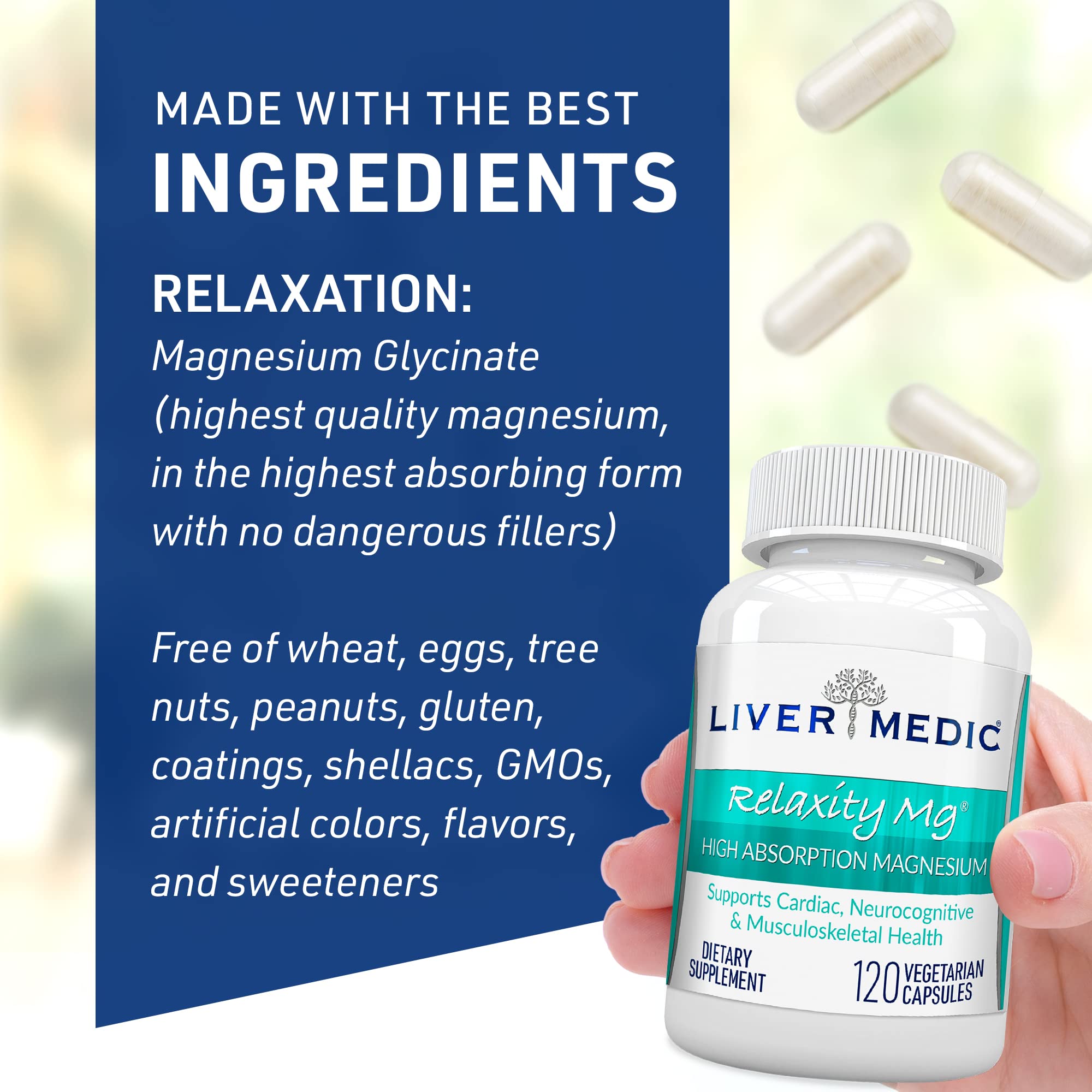 Liver Medic Relaxity mg packaging compact and travel-friendly