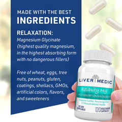 Liver Medic Relaxity mg packaging compact and travel-friendly
