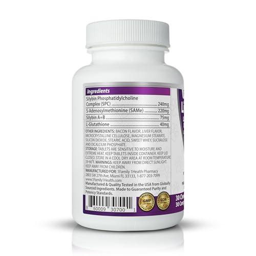 LiverTrio+ chew tablets shown as a convenient snack for dogs.