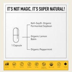 Living Alchemy Lemon Balm image suggests soothing herbs for relaxed digestion after meals
