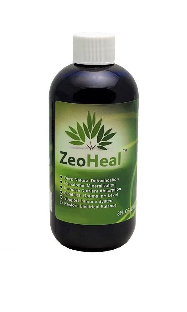 Living Foods USA ZeoHeal bottle pour for easy daily dosing