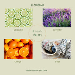Living Good Claricomb beeswax close up shows clean burn wick detail