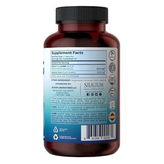 Living Silica ORGONO capsules close-up showing nutrient delivery for collagen support.