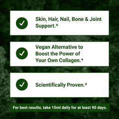 Living Silica skin glow shot hints at healthy-looking skin support.