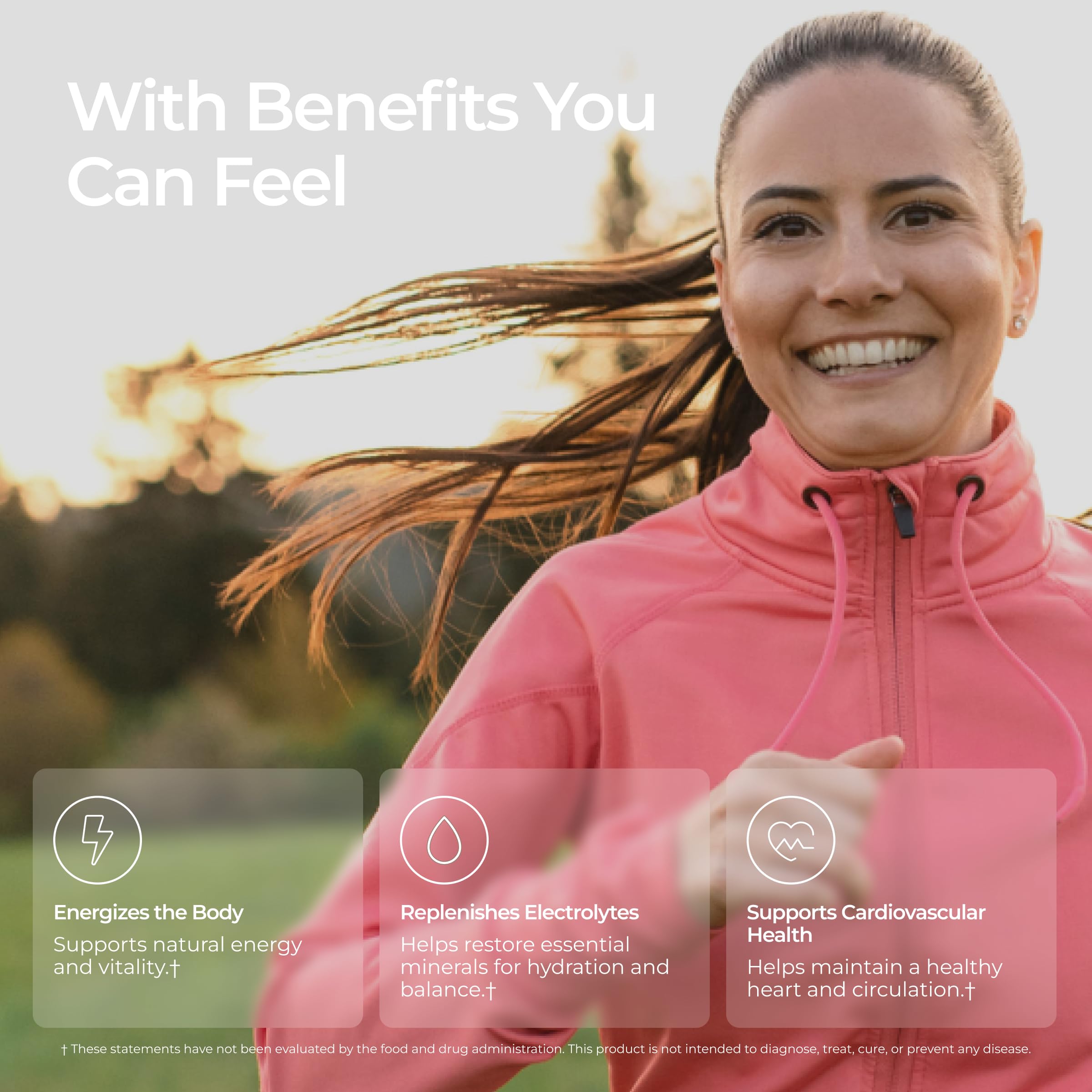 Livingood Daily Electrolytes ingredients graphic highlights minerals and vitamins.