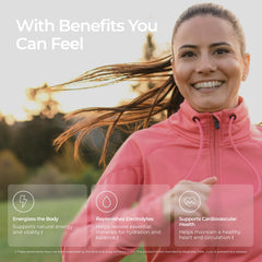 Livingood Daily Electrolytes ingredients graphic highlights minerals and vitamins.