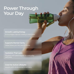 Glass of strawberry lemonade electrolyte drink prepared with Livingood Daily mix after a workout.