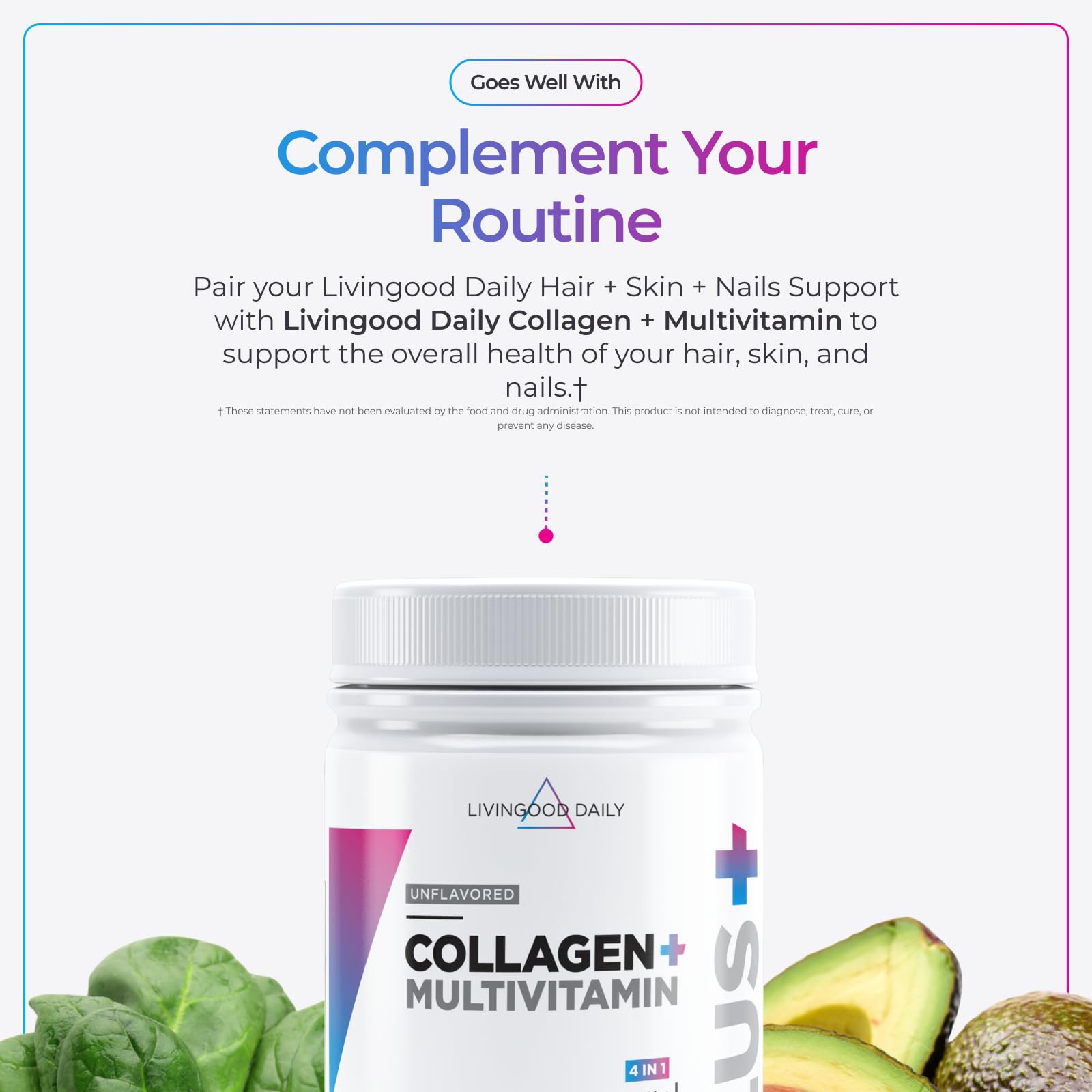 Livingood Daily gluten-free label indicates clean daily beauty routine.